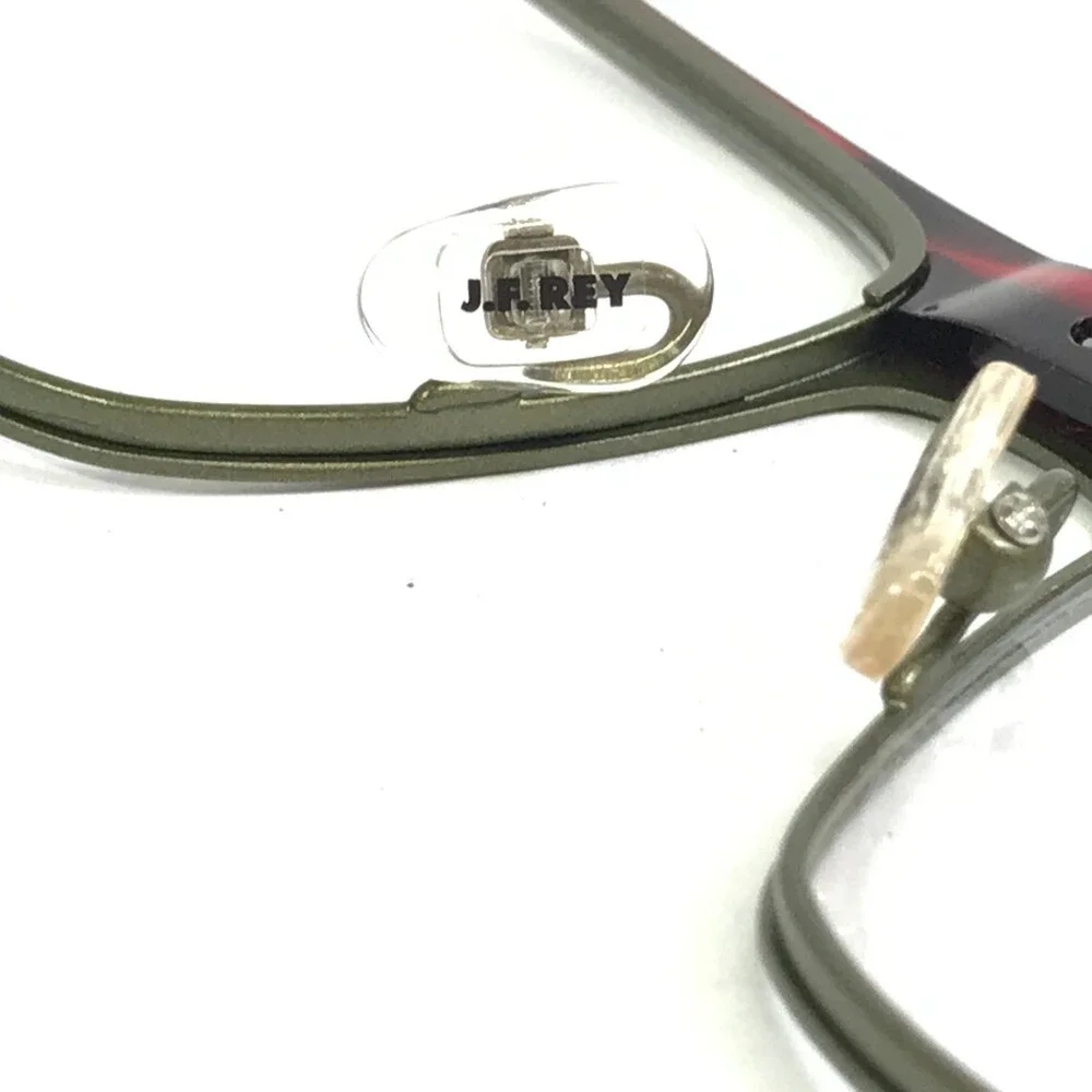 J.F. Rey Eyeglasses Frames JF2573 4830 Khaki Red Oliver Green Demi 56-18-144